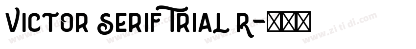 Victor Serif Trial R字体转换